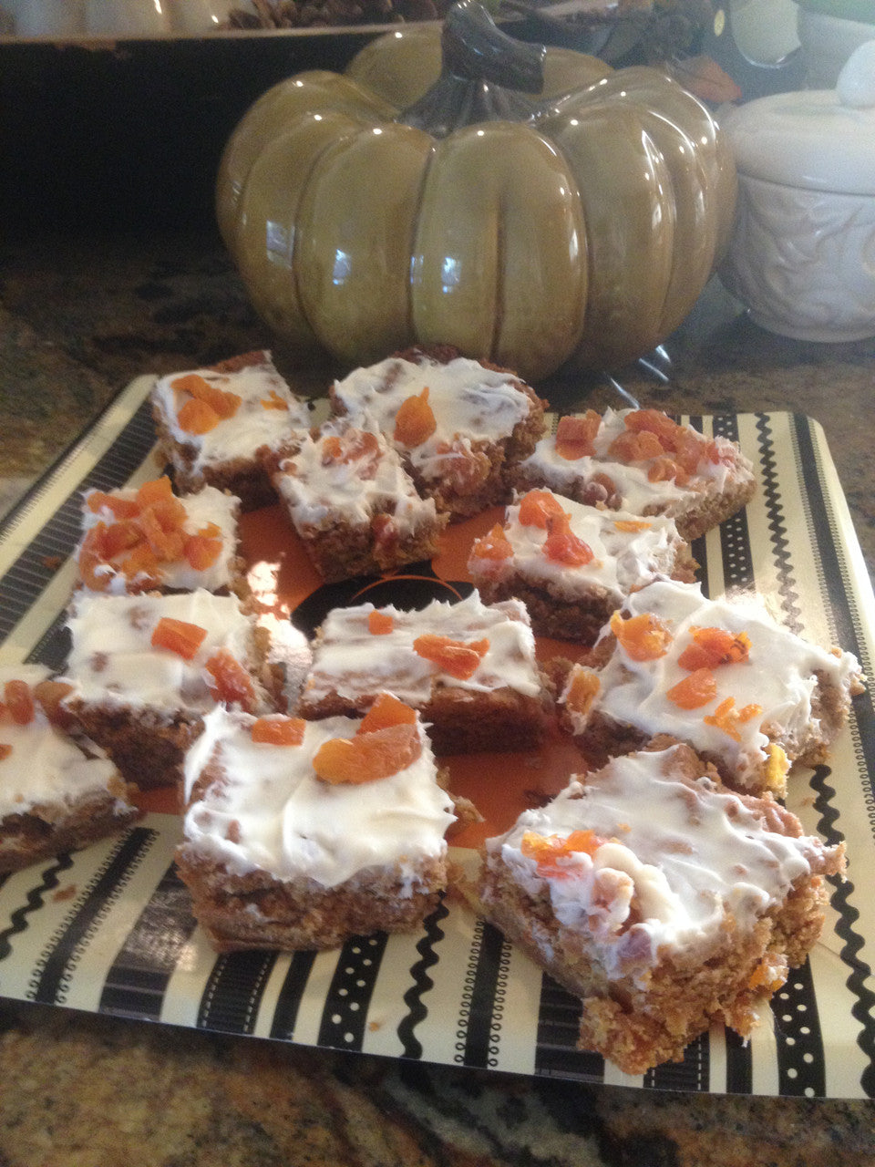 Apricot Pumpkin Bars