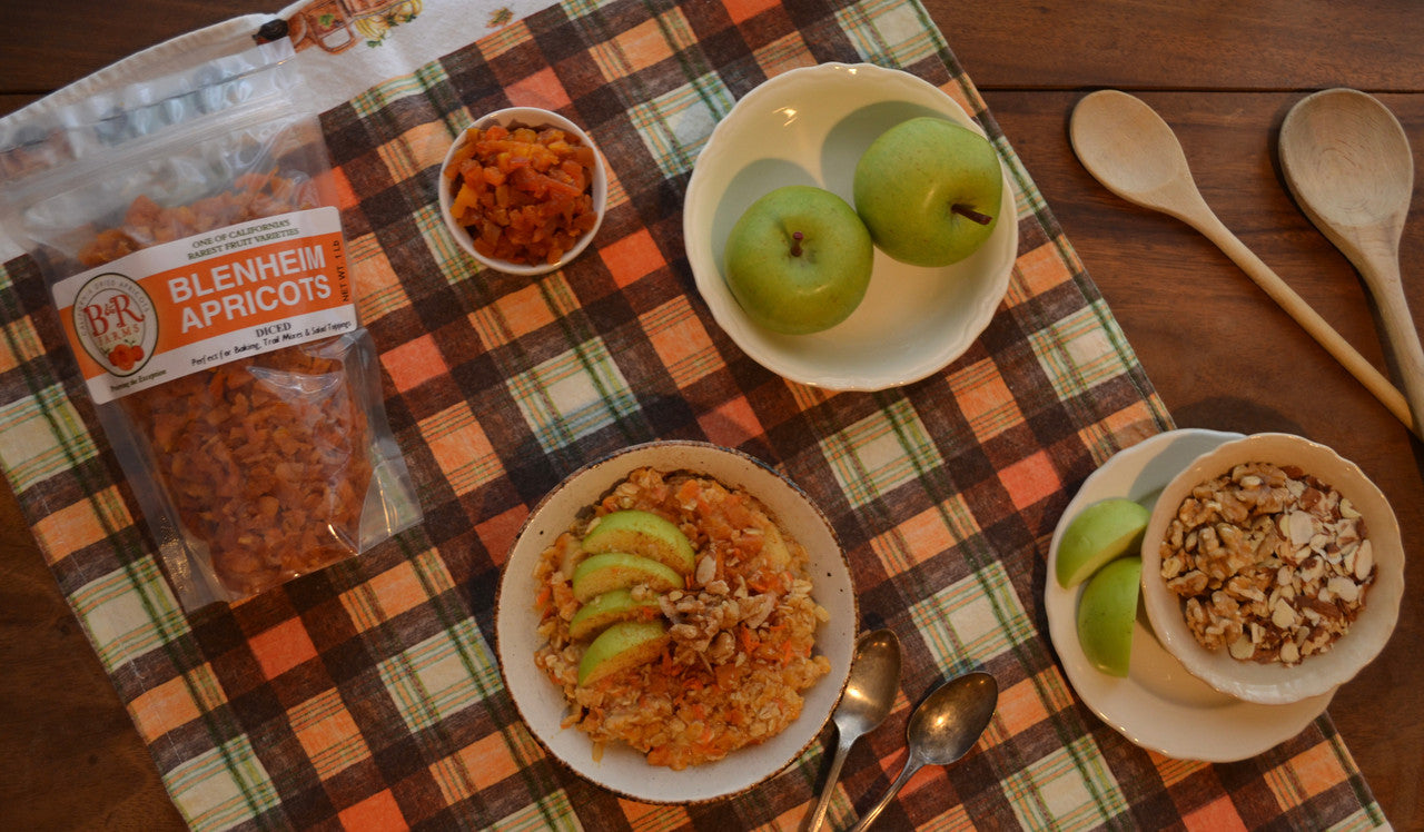 Apricot, Apple and Carrot Oatmeal