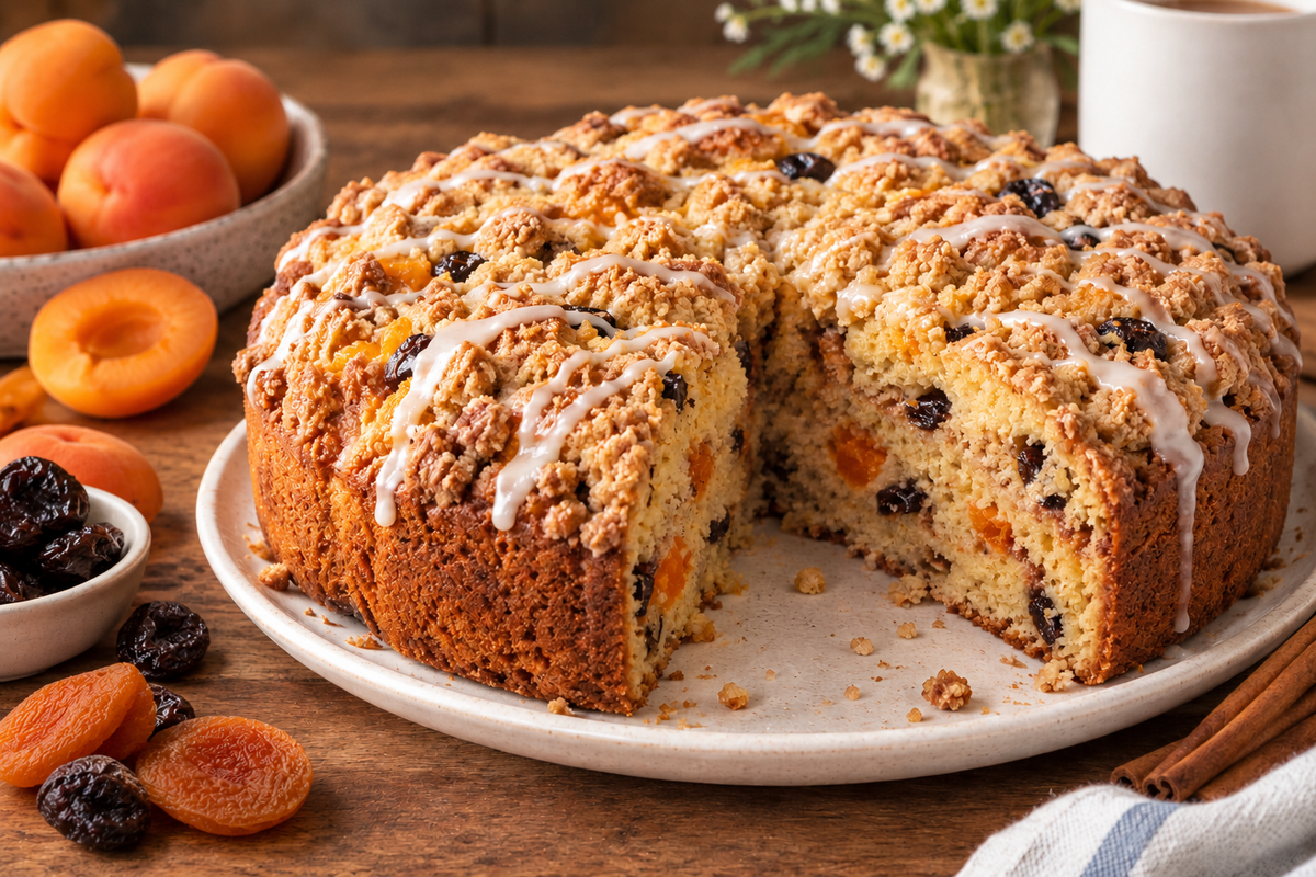 Apricot-Prune Coffee Cake