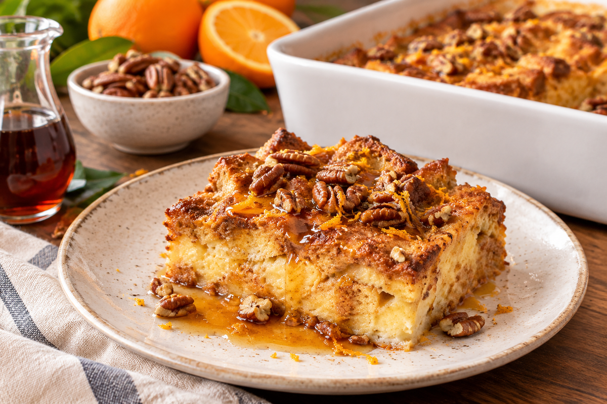  Baked Orange-Pecan French Toast