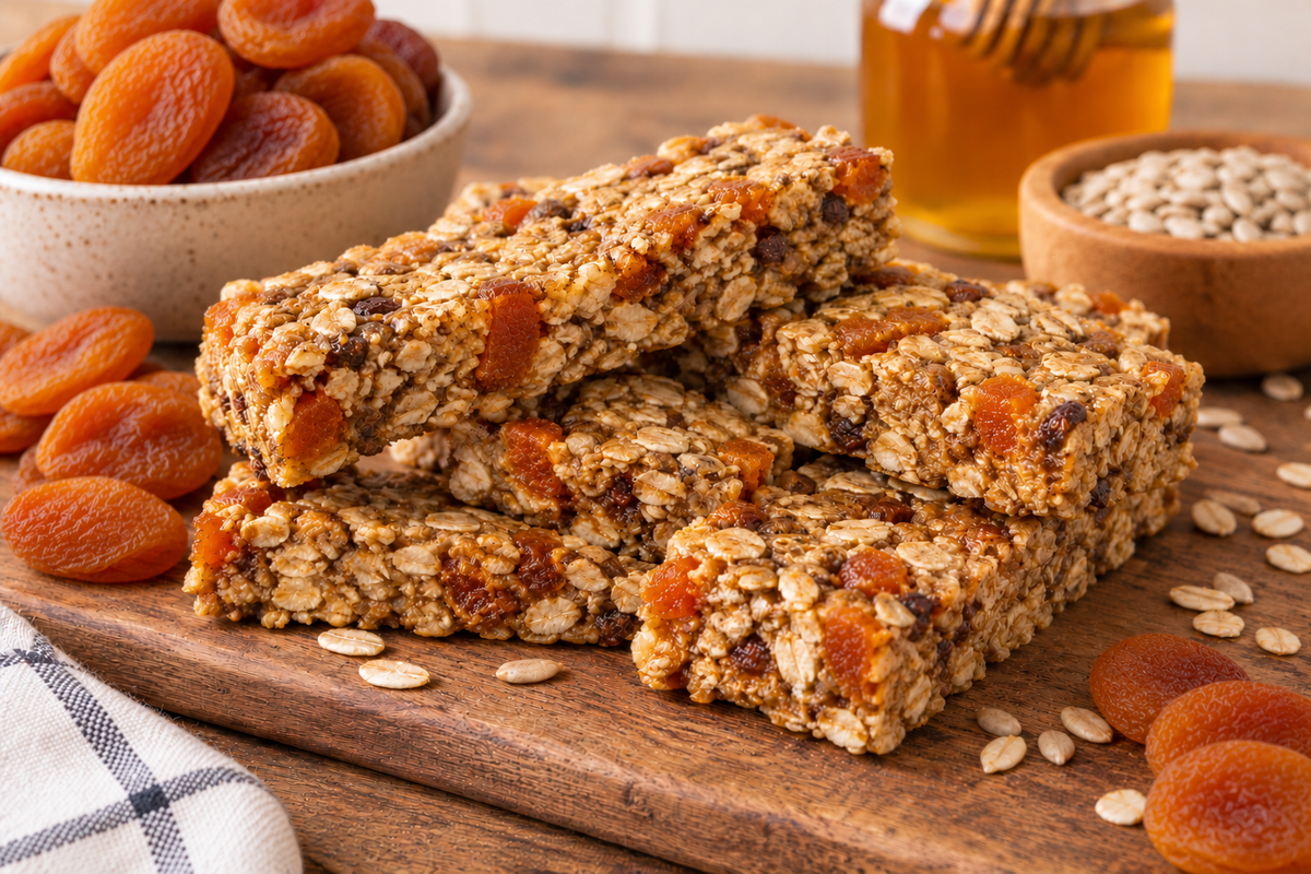  Dried Apricot Granola Bars