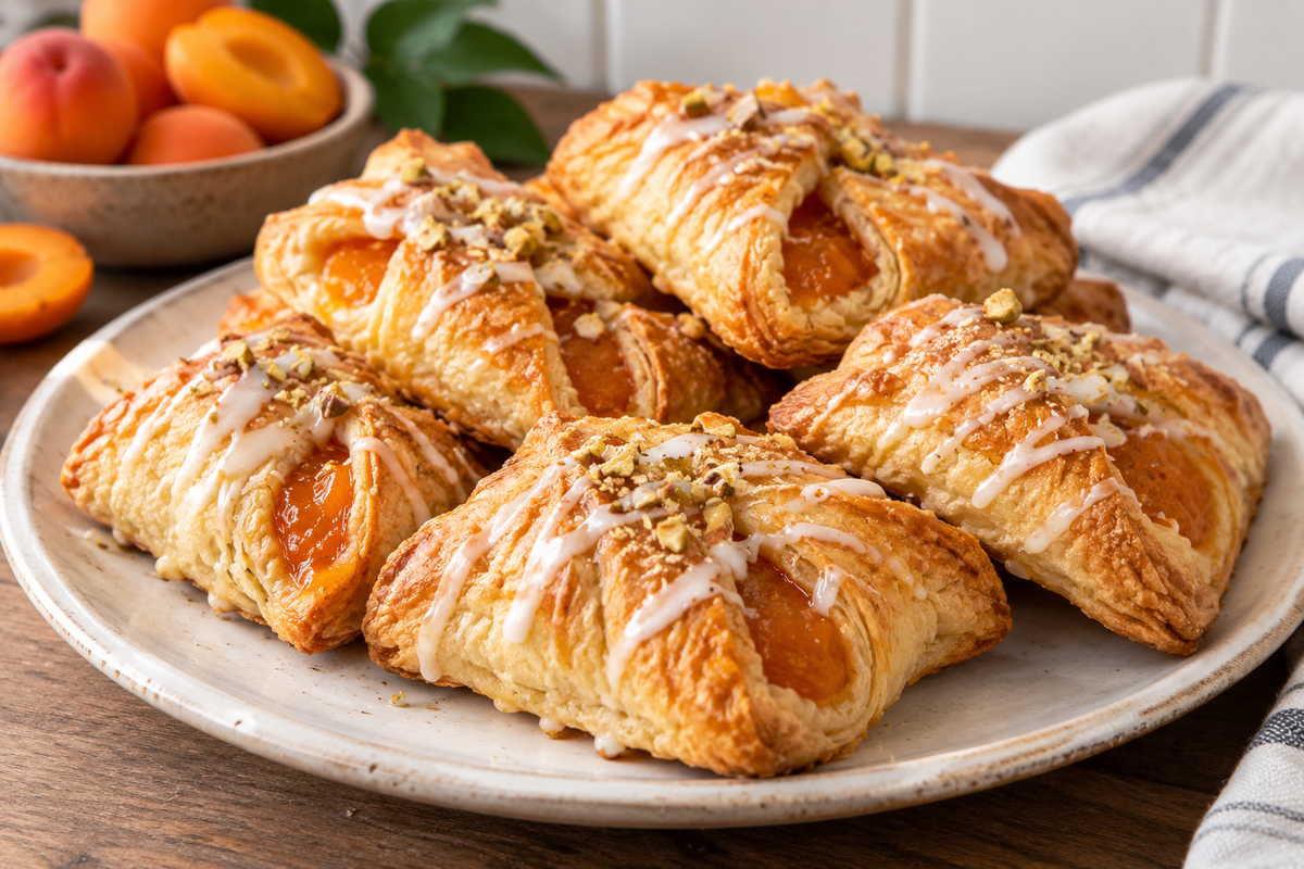 Flaky Apricot Pastries