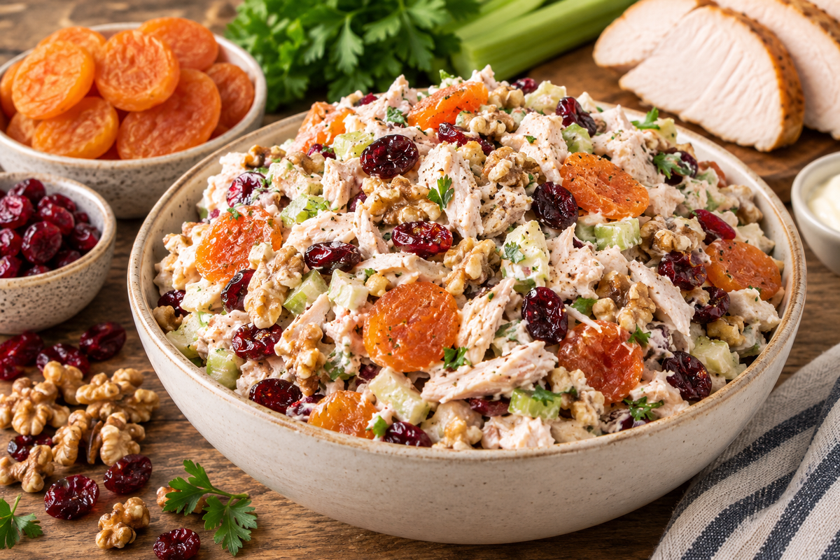 Apricot Cranberry Turkey Salad