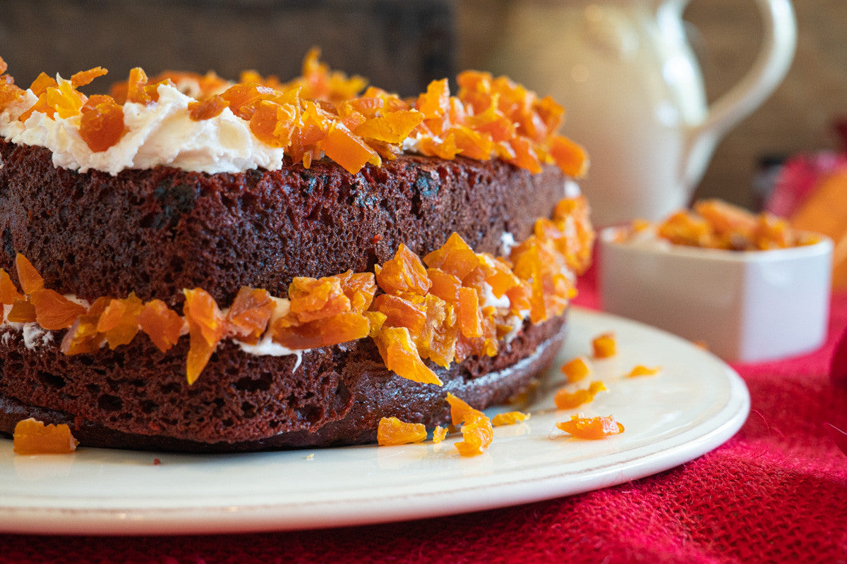 Apricot Red Velvet Cake