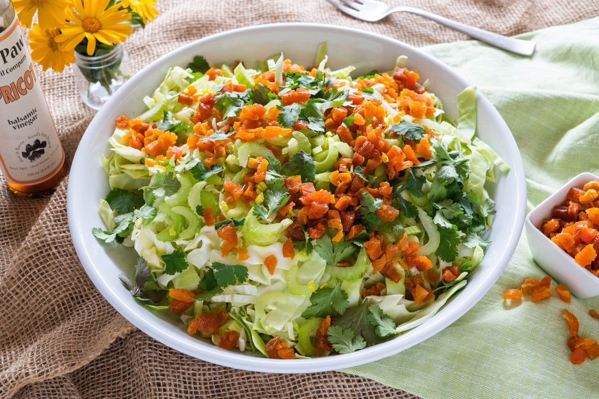 Apricot Coleslaw with Creamy Dressing