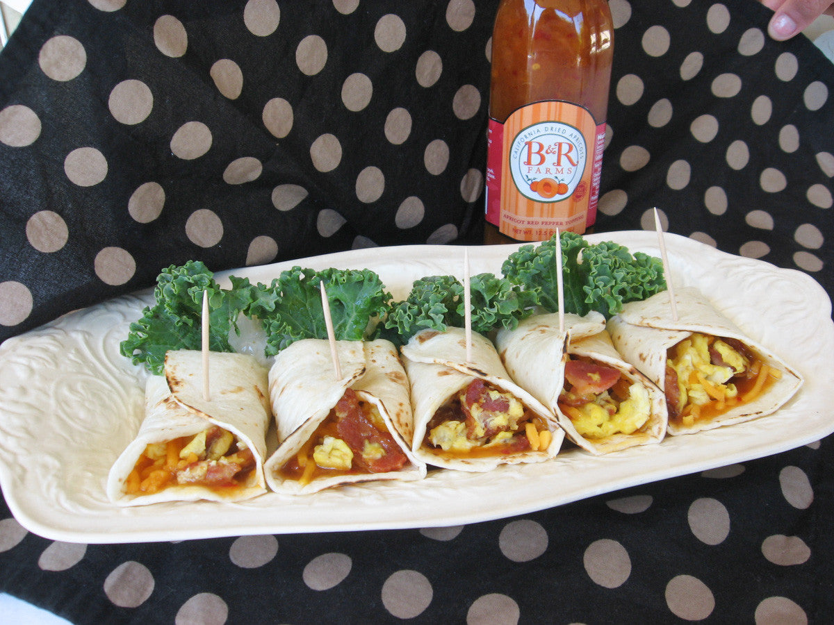 Sweet With A Little Heat Breakfast Egg Rolls